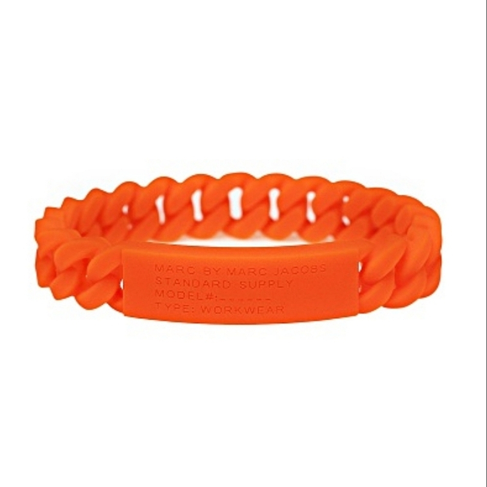 Marc Jacobs Clementine Orange Silicone Bracelet